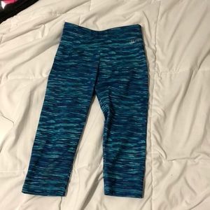 Blue Athletic CAPRI Leggings